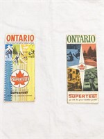 Set of 2 Ontario Supertest Road Maps