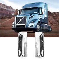 Chrome Door Mirror Covers Pair Set Compatible for