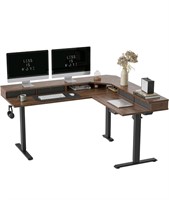 FEZIBO 63" L Shaped Standing Desk