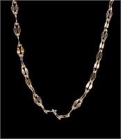 Sterling silver rose gold wash 18" chain,