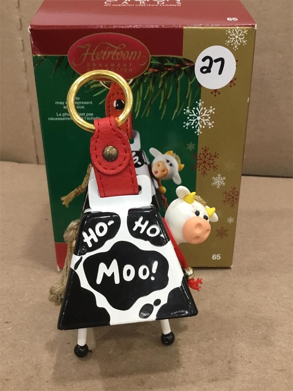 Vintage Heirloom Ornament Collection Cow "Belle"
