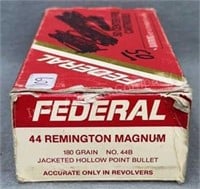 Federal 44 Rem Mag 50 Rds/Box