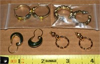 (4) Pairs Pierced Earrings w/ Chaps +