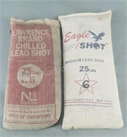 2× - Lawrence and Eagle Shot, 25lbs of NO. 7 1/2
