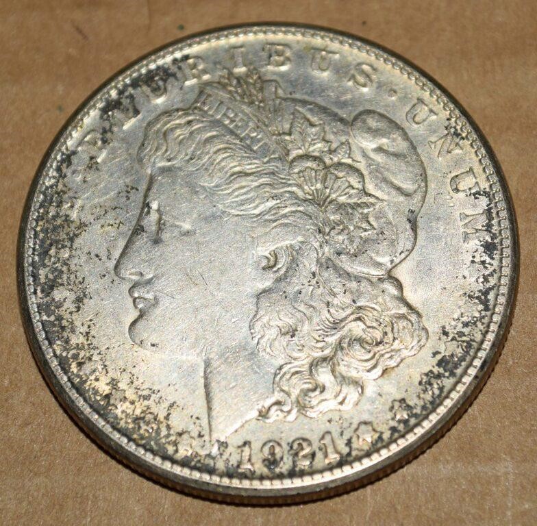 1921 S Morgan 90% Silver Dollar US Coin