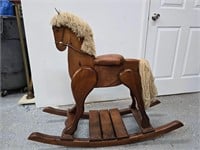 Wooden Rocking Horse : Woods of America