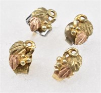 (2) Pairs Black Hills Gold 10K Earrings