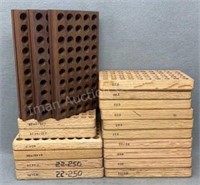 Wooden Round Holders Various Calibers