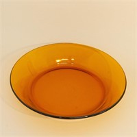 Large amber Duralex soup plate