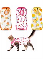 New (Size S) 3 Pieces Cat Recovery Suit Kitten