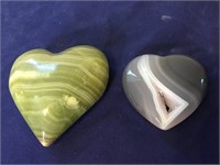 Banded Agate Heart & Love Cave Polished Crystal