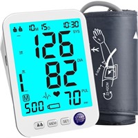 Blood Pressure Monitor Upper Arm Large LED Backlit