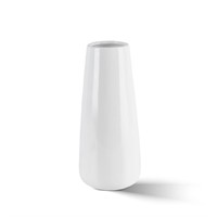 White Ceramic Vase, Modern Flower Vase, Pampas Gra