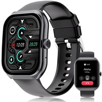 Curved Smart Watch for Men Women, 2.1" AMOLED Sma