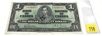$1 Canada note, series of 1937