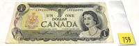 $1 Canada note, series of 1973