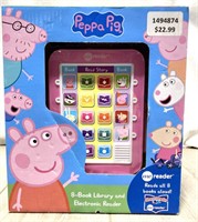 Peppa Pig 8-book Library And Electronic Reader