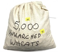 Bag of 5,000 wheat cents