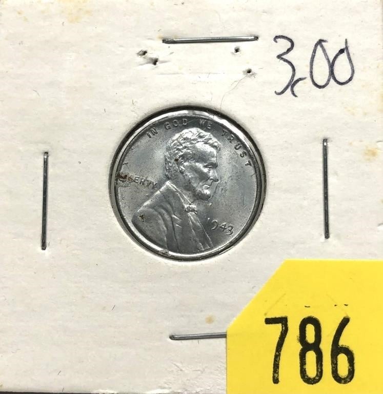 1943 Steel cent, Unc.
