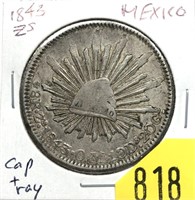 1843 Mexico 8 reales
