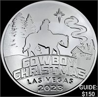 2023 Cowboy Christmas Commemorative 1oz Pure