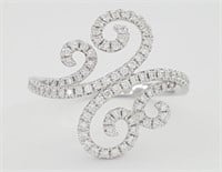 .50 Ct Diamond Contemporary Design Ring 14 Kt