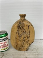 Wooden decorative vase