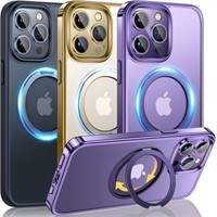 Juntone for iPhone 14 Pro Max Case with 360° Ro
