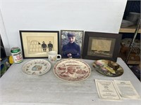 Decorative pictures and plates included American