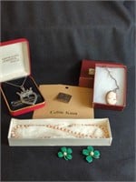VINTAGE JEWELRY, SOME STERLING