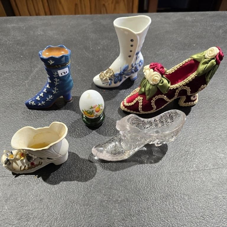 Collection of Shoes & Boots-Glass-Ceramic-ect.
