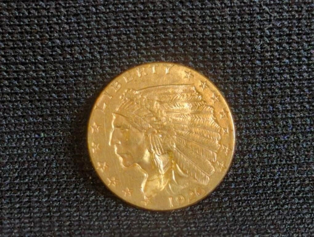1926 GOLD 2 1/2 DOLLAR COIN