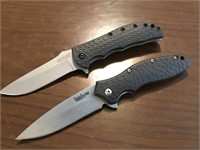 2 Kershaw Speedsafe Flip Open Pocket Knives