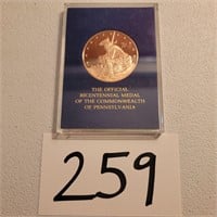 Official Franklin Mint Bicentennial Medal