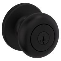 Kwikset Cove Entry Door Knob with Lock and Key, Se