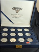NATIONAL FISHING GRAND SLAM SILVER COIN COLLECTION