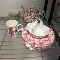 TEA KETTLE, SAND WHICH PLATES