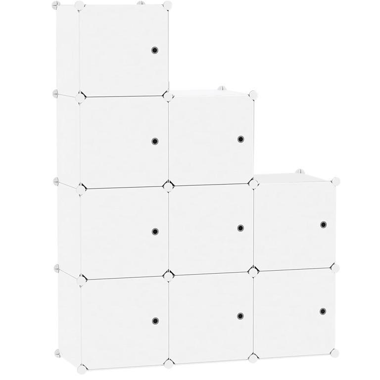C&AHOME Cube Storage Organizer with Doors, 9-Cube