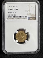 1836 NGC $2.50 GOLD PIECE