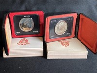 1972 & 1973 SILVER CANADIAN DOLLARS