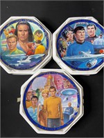 3xStar Trek-The Original Episodes Plate Collection