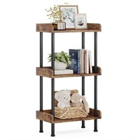 Hosfais Bookshelf Small Book Shelf: 3-Tier Wood Bo