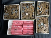 5 BOXES OF WHEAT PENNIES