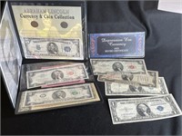 PAPER CURRENCY, $1 SILVER CERTIFICATES, $2 BILLS