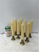8 fake candlestick decorations