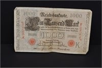 1910 German Reich's Bank Note