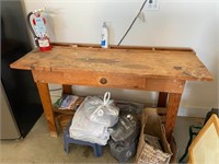 Wooden Garage Workbench