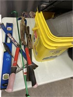 Lot of Pry Bars and Misc. Tools