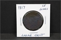 1817 15 Stars Large Cent