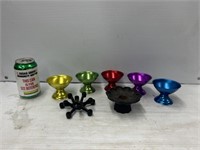 Aluminum sundae cups and candle holders